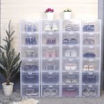 Super Lock กล่องรองเท้า รุ่น Super Box 5657 กล่องเก็บของ พลาสติกแข็ง เปิดฝาหน้า วางซ้อนได้