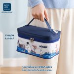 Super Lock กล่องถนอมอาหารพร้อมกระเป๋าเก็บอุณหภูมิ ลายลิขสิทธิ์แท้ มูมิน รุ่น 6115-AAA เข้าไมโครเวฟได้ BPA Free กล่องข้าว แบ่งช่อง รวม 6 ชิ้น (3 กล่อง) - Image 4