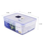 Super Lock กล่องถนอมอาหาร รุ่น 6117-S14 กล่องป้องกันแบคทีเรีย BPA Free เข้าไมโครเวฟได้ รวม 14 ชิ้น (7 กล่อง) ชุดกล่องถนอมอาหาร กล่องอาหาร Food Storage Containers - Image 5