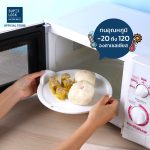Micronware ถาดอุ่นอาหารในไมโครเวฟ ขนาดกลาง รุ่น 5306 ปลอดสารก่อมะเร็ง BPA-Free