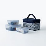 Super Lock กล่องถนอมอาหารพร้อมกระเป๋า รุ่น 6115-AAA กล่องป้องกันแบคทีเรีย BPA Free เข้าไมโครเวฟได้ รวม 6 ชิ้น (3 กล่อง) กล่องข้าว กล่องอาหาร Food storage container
