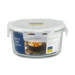 Super Lock Glass กล่องถนอมอาหาร แก้ว Borosilicate รุ่น 6082 ฝาใส 750 ml BPA-Free ทนความร้อนสูง เข้าไมโครเวฟและเตาอบได้ กล่องใส่อาหาร กล่องข้าว ทรงกลม กล่องแก้ว