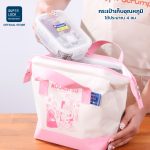 Super Lock ชุดกล่องแก้วถนอมอาหารพร้อมกระเป๋าเก็บอุณหภูมิ กล่องใส่อาหาร กล่องอาหาร กล่องถนอมอาหาร ลายลิขสิทธิ์แท้มูมิน Moomin รุ่น 6089-NNN ชุดกล่องข้าว ไมโครเวฟ - Image 2