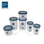 Micronware ชุดขวดโหลถนอมอาหาร แพ็ค 6 ชิ้น รุ่น 9635-S12 กระปุก โหลใส่อาหาร กล่องถนอมอาหาร