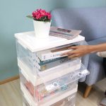 Super Lock กล่องเก็บของพับได้ ขนาด 30L รุ่น 5682 พลาสติกหนา แข็งแรง วางซ้อนทับได้สูง Storage Box มีล้อ