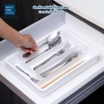 Super Lock ถาดใส่ช้อนส้อม ถาดจัดระเบียบช้อนส้อม 2 ชั้น พร้อมฝาปิด ปลอดภัยไร้สารก่อมะเร็ง BPA รุ่น 5504 - Image 5