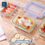 Super Lock รวมชุดกล่องอาหารแก้ว ซื้อ 2 พร้อมของแถม Glass Food Container กล่องถนอมอาหาร จัดระเบียบ BPA Free 9510 - Image 7