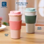 Superlock แก้วน้ำพลาสติก พร้อมปลอกซิลิโคน bottle แก้วกาแฟ coffee cup แบบยกดื่ม เก็บอุณหภูมิร้อน-เย็น ขนาด 550ML 5245 - Image 8