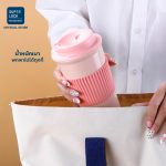 Superlock แก้วน้ำพลาสติก พร้อมปลอกซิลิโคน bottle แก้วกาแฟ coffee cup แบบยกดื่ม เก็บอุณหภูมิร้อน-เย็น ขนาด 550ML 5245 - Image 5