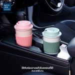 Superlock แก้วน้ำพลาสติก พร้อมปลอกซิลิโคน bottle แก้วกาแฟ coffee cup แบบยกดื่ม เก็บอุณหภูมิร้อน-เย็น ขนาด 550ML 5245 - Image 2