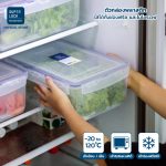 Super Lock กล่องถนอมอาหาร ป้องกันแบคทีเรีย แถมตะแกรงรองในกล่อง กล่องใส่อาหาร Container Box รุ่น 6856,6857,6858 - Image 3