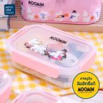 Super Lock ชุดกล่องถนอมอาหารพร้อมกระเป๋าเก็บอุณหภูมิ ลายลิขสิทธิ์แท้มูมิน Moomin ชุดกล่องข้าว เข้าไมโครเวฟ 2815AAA - Image 2