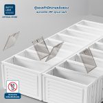 Super Lock ตู้เก็บรองเท้า 6 ชั้น 12 คู่ Shoe Box บานคู่เปิดฝาหน้า พลาสติกแข็งแรง ประกอบง่าย ชั้นวางรองเท้ากันฝุ่น รุ่น5698 - Image 6