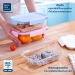 Super Lock ชุดกล่องแก้ว Blooming series ซื้อ 2 แถม 1 High Borosoilicate Glass BPA Free เก็บซ้อนได้ เข้าเตาอบได้ - Image 5